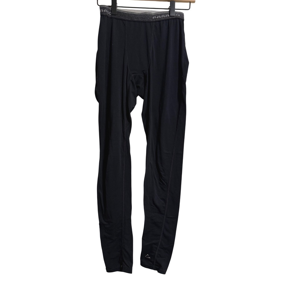 Paradox Mens Merino Blend Base Layer‎ Leggings Black Thermal Tights Small